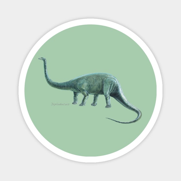 Diplodocus Magnet by davidroland